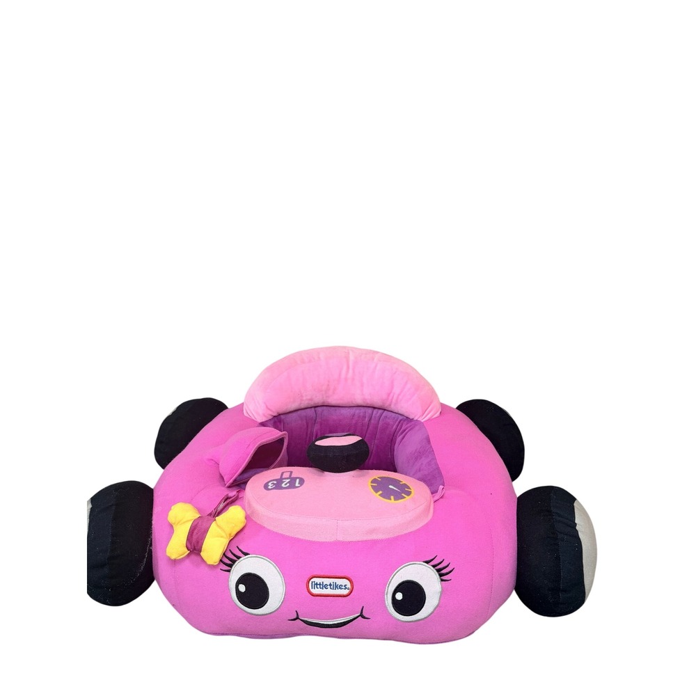 Little Tikes Pink Cozy Coupe Plush Baby Activity Seat Floor Sitter Car Toy